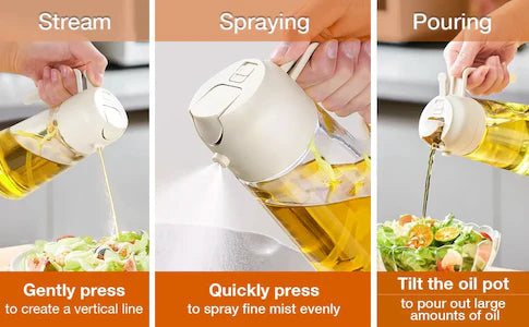 2 in 1 Glass Oil  Sprayer & Dispenser