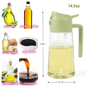 2 in 1 Glass Oil  Sprayer & Dispenser