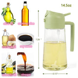 2 in 1 Glass Oil  Sprayer & Dispenser