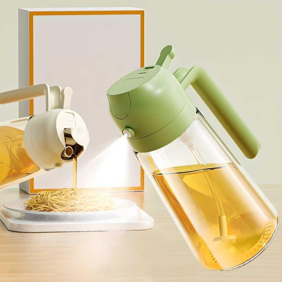 2 in 1 Glass Oil  Sprayer & Dispenser