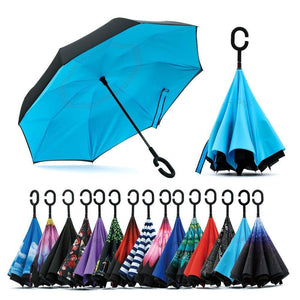 Double Layer Inverted Umbrella (Multicolor)